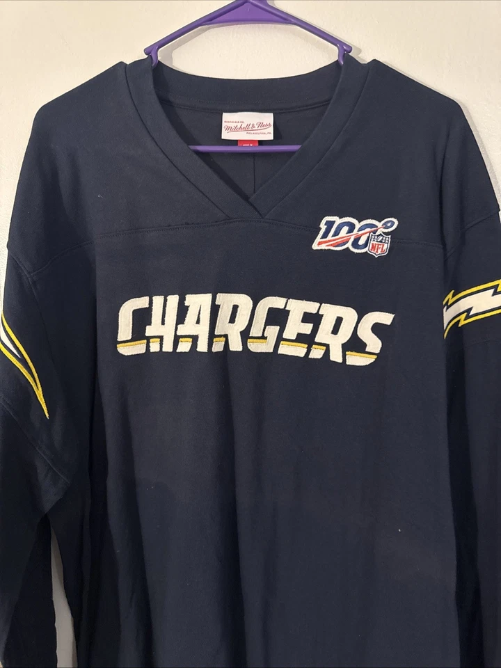 Camisa estilo jersey manga larga Mitchell & Ness San Diego Chargers 2XL nueva sin etiquetas Foto 2 de 4