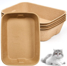 15 Pack Large Disposable Litter Boxes for Cat Paper Kitten Disposable Litter Tr
