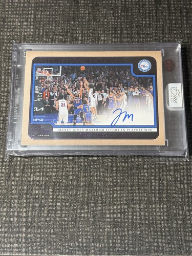 Tyrese Maxey #8 2024 Panini One and One Timeless Moments Autograph card