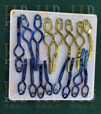 Clip Aneurisma Neurochirurgia Set 16 Pezzi Titanio Qualità Premium Clip