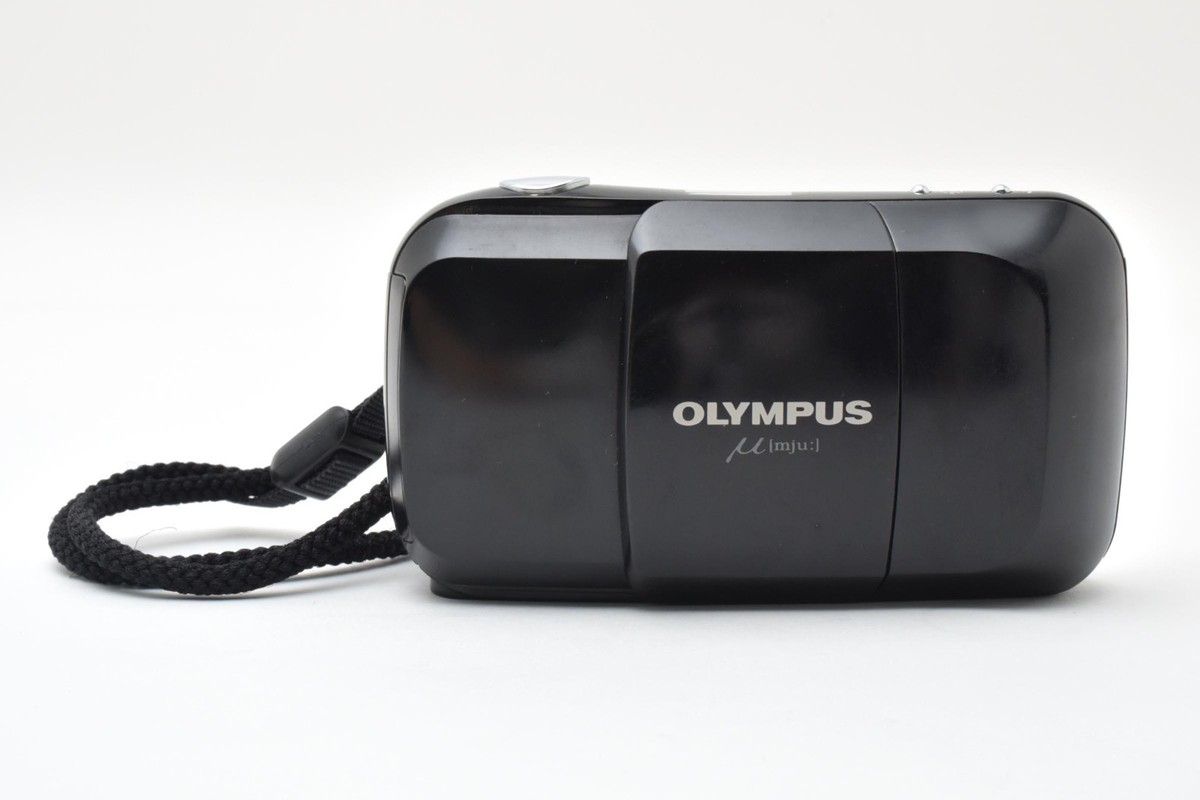 オリンパス　OLYMPUS μ[mju:] 35mm F3.5 OLYMPUS μ mju Black 35mm f3.5 Point & Shoot Film Camera From