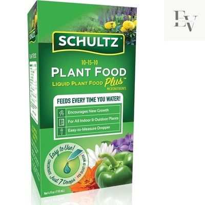 10-15-10 Formula Liquid Plant Food, 4oz - Perfect for New Growth & Transplanting