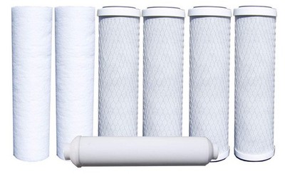 Watts Premier 7-Pack Water Filter Replacement Kit for RO System 2 Sediment 4 Car