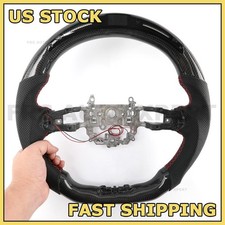 Real Carbon Fiber Led Leather Steering Wheel For Honda 11th Civic Type R 2023-26 Real Carbon Fiber Led Leather Steering Wheel For Honda 11th Civic Type R 2023-26