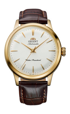 Orient Bambino 36mm No-Date Goldgehäuse RA-BB0101S30B Automatik Herrenuhr