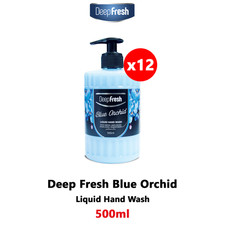 Liquid Hand Wash Hand Soaps 12x500ml Blue Orchid Deep Fresh Romance Series 2.50 per litre