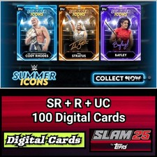 Topps WWE Slam Summer Icons 26 SR+R+UC 100 Ca...