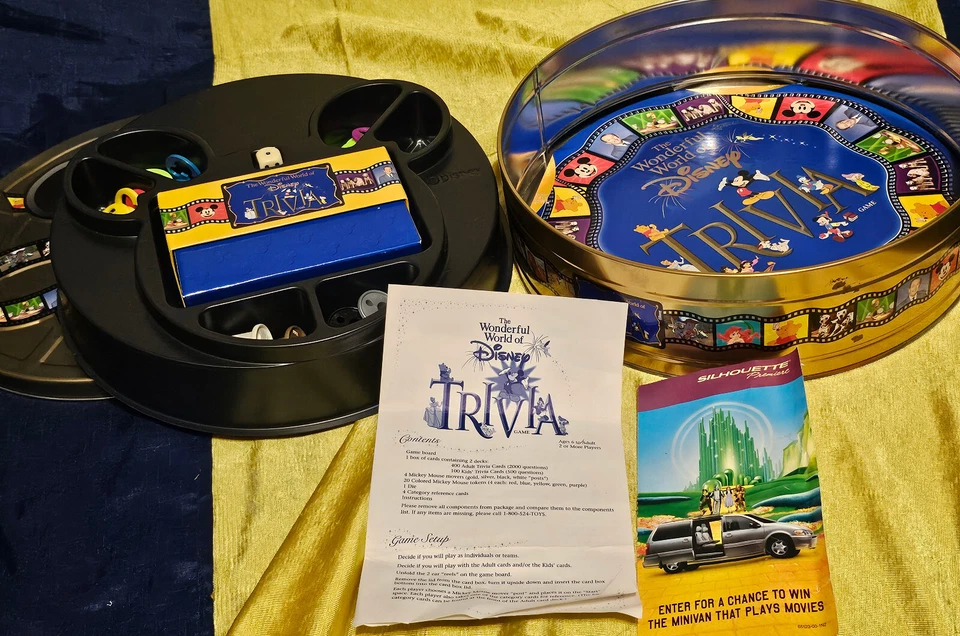 The Wonderful World of Disney Trivia Game 1997 Mattel All Present - Image 2 of 4