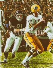 E410 Doug Atkins Rushes Bart Starr Bears 8x10 11x14 16x20 Oil Painting Photo