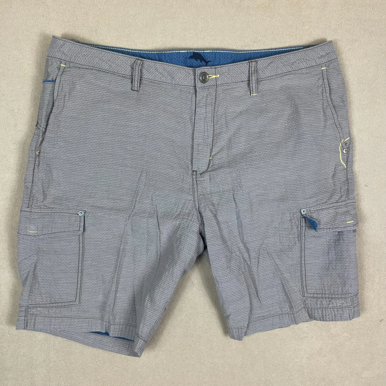 Tommy Bahama Cargo Shorts Mens 40 Relaxed Fit Mid Rise Khaki
