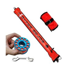 DSMB 6ft Surface Marker Buoy with 100ft Finger Spool Reel Diver Below Signal ...