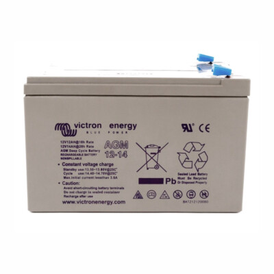 Batterie AGM 12V Solarbatterie 14Ah Deep Cycle Akku Zyklenfest Victron