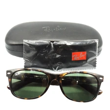 Ray Ban 2132 710 Tortoise Wayfarer Green Lens Sunglasses 55 mm
