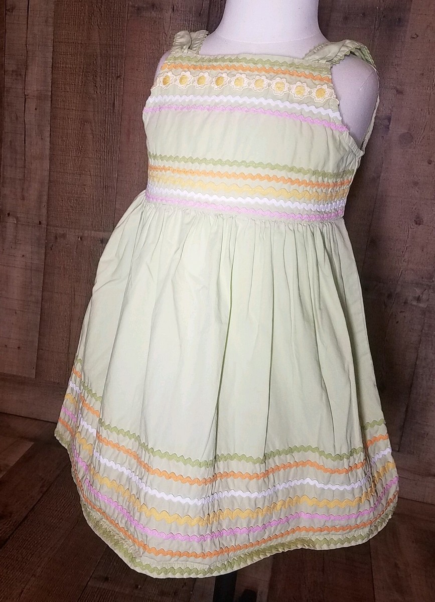 Robe Enfant GYMBOREE Vintage 2006 - Motif Champs De Tournesol - Taille 4 - Occasion Très Bon état