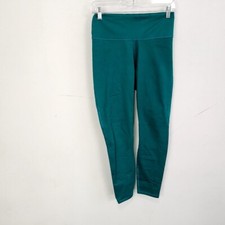 Fabletics Teal High Waisted Leggings Athletic Yoga Pants sz approx S