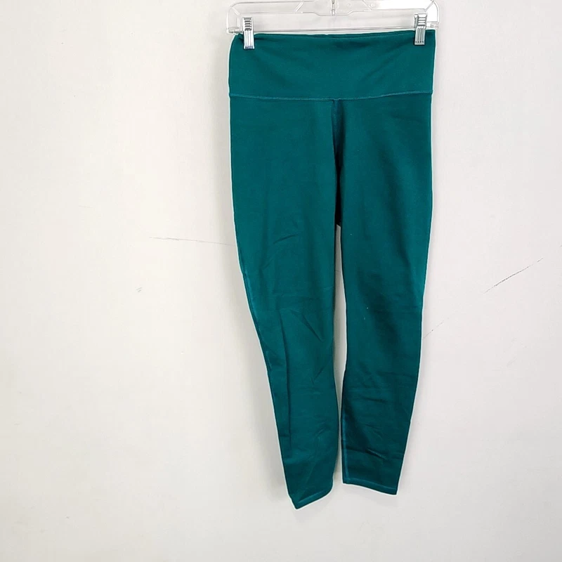 fabletics teal athletic yoga capri leggings