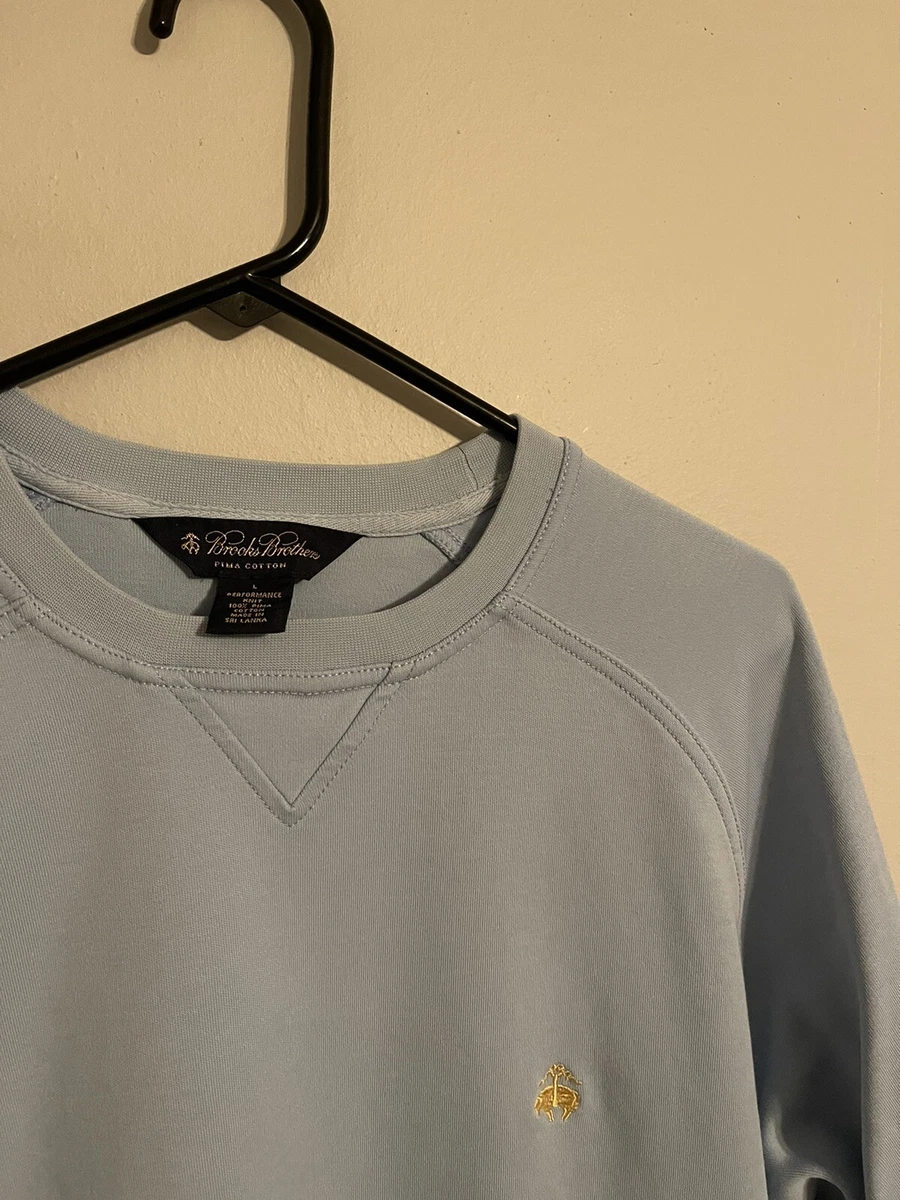 Brooks Brothers Pima Cotton Performance Knit Lightweight Blue