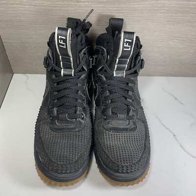 Nike Lunar Force 1 Duckboot Black Gum 805899-003 Mens 10.5 High Top Sneakers s-l500.jpg main image 4