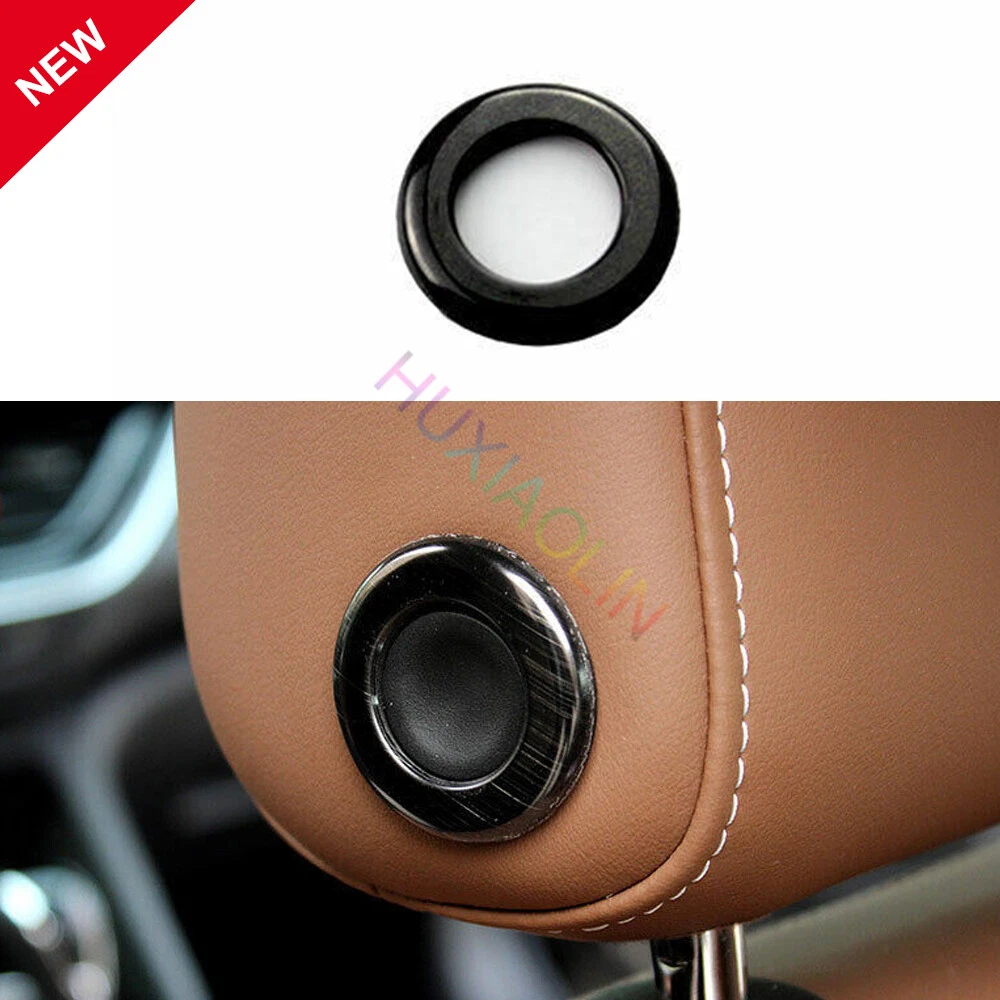 For Buick Regal 2017-20 Seat Headrest Button Switch Ring Trim Black Steel 1PCS