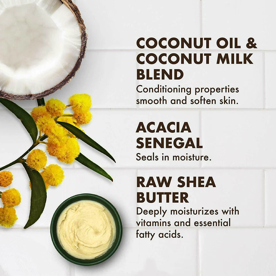 3 Packs Shea Moisture 100% Virgin Coconut Oil Daily Hydration Milk Mask 4oz ea. - Image 4 of 4