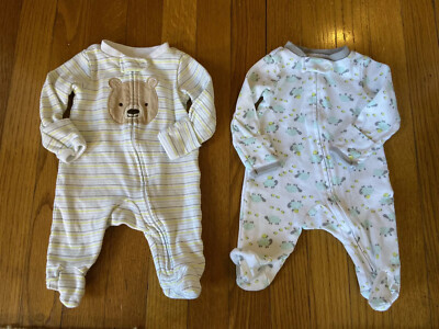 Simple Joys By Carters Sleep And Play Set Of Two Newborn Unisex Neutral Zip Up