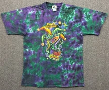 Vintage Universal Studios Shirt Mens Large Mardi Gras 2005 Tie Dye Made USA Tee