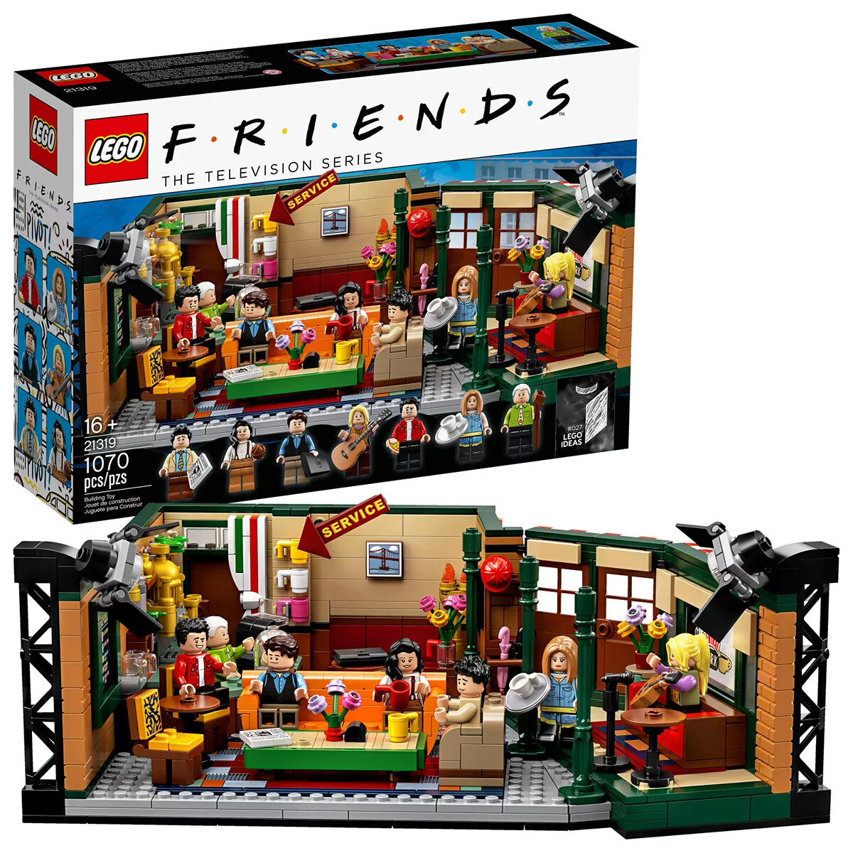 Lego Ideas FRIENDS Central Perk Cafe 21319 TV Show Legos Building