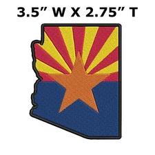 ARIZONA STATE FLAG PATCH EMBLEM new APPLIQUE embroidered iron-on BANNER SOUVENIR