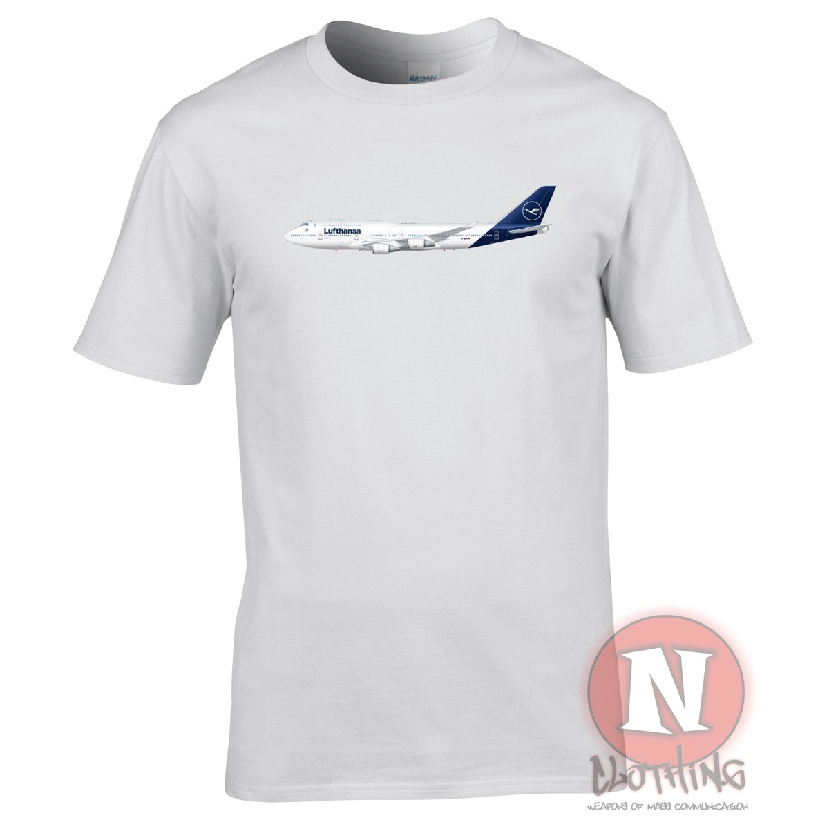 Lufthansa 747 t-shirt Boeing Jumbo jet plane spotters