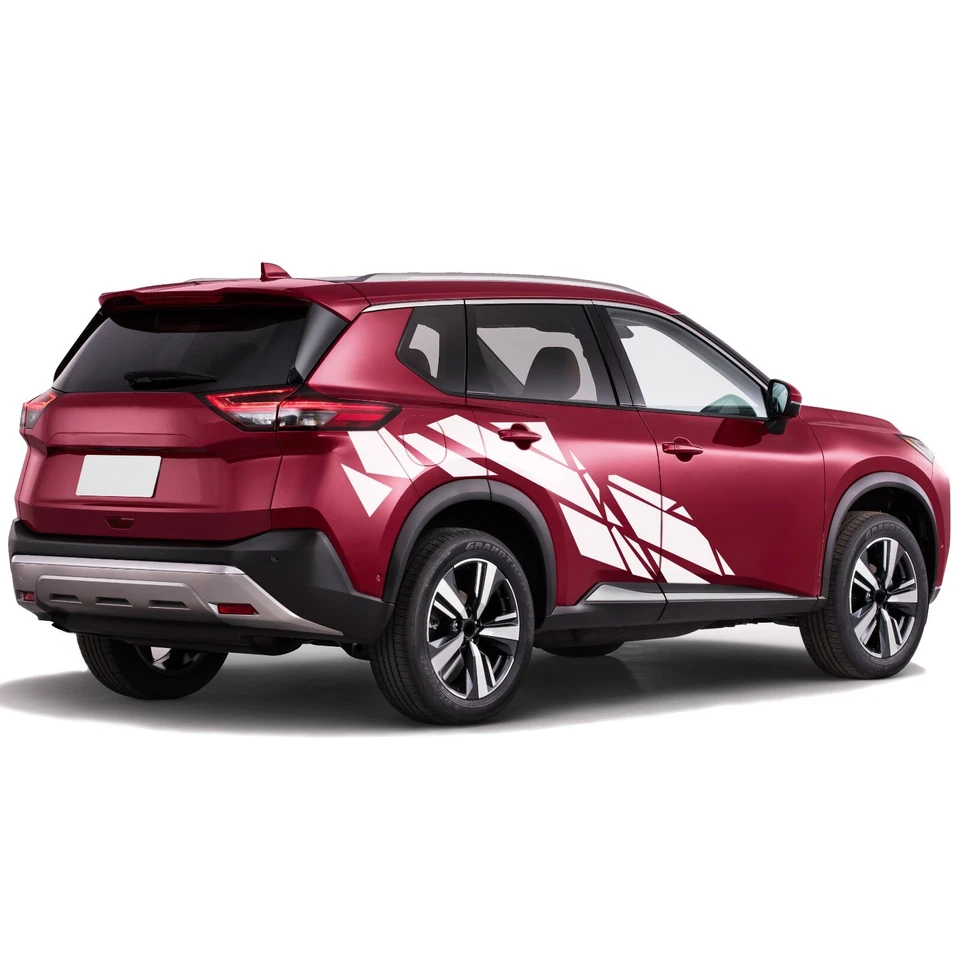 Calcomanía adhesiva gráfica geométrica trasera compatible con Nissan Rogue Foto 3 de 3