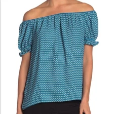 Max Studio Women Off-the-Shoulder Blouse Multicolor Size XS