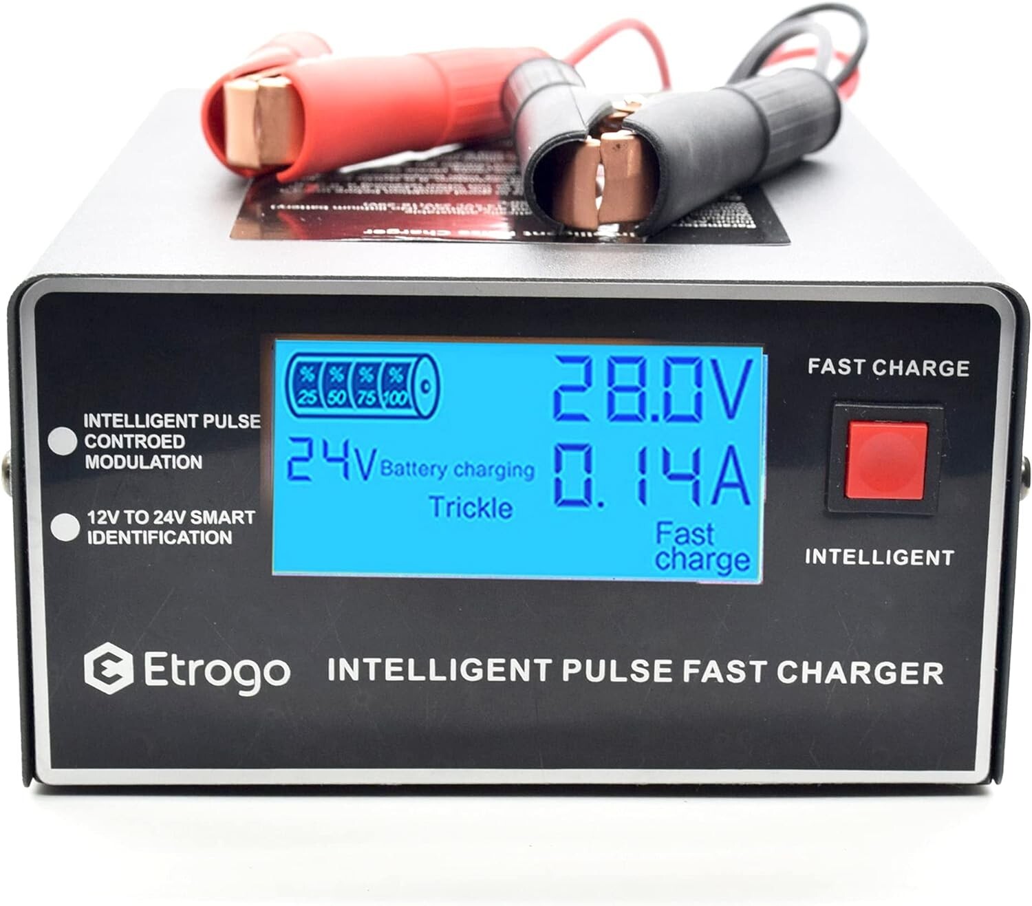 Chargeur batterie voiture 12V 24V pour sauver les batteries déchargées en hiver