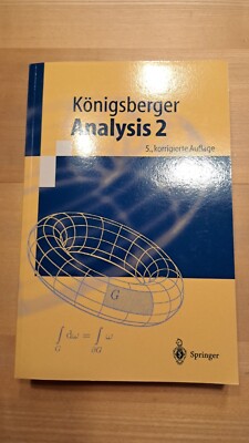 Analysis 2 von Konrad Königsberger (5. Auflage, Taschenbuch)