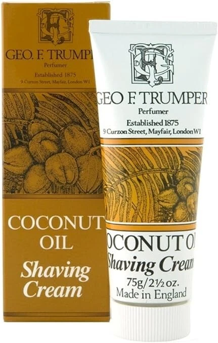 GEO.F. TRUMPER Geo F Trumper Shave Cream - Coconut Oil 75g Tube Shaving Soft Best brush
