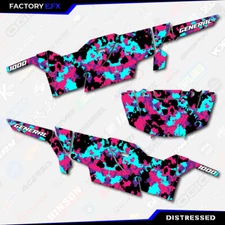 Nebula Distressed Camo Graphics kit fits Polaris General 4 Door 16-23