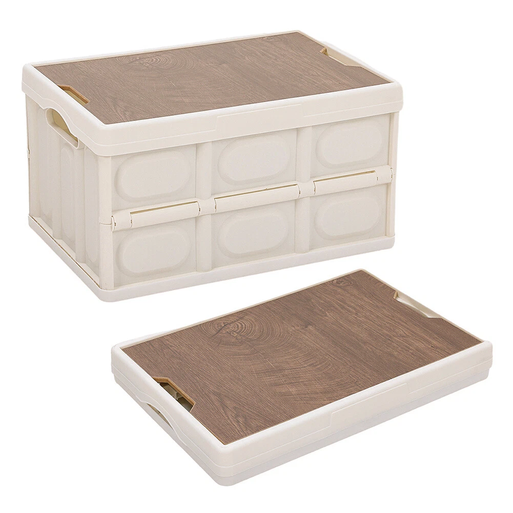 35/55L Large Foldable Storage Boxes +Lid Collapsible Home Clothes Organizer Cube - Picture 3 of 18