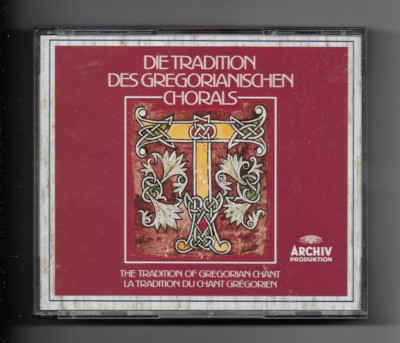 Die Tradition Des Gegorianischen Chorals CD 4 Disc Set Gregorian Chant