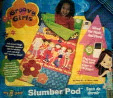 GROOVY GIRLS~SLUMBR POD/SLEPING BAG COMFORTER~PLAY MUSIC~PLUG~PHONE~MP3~CDPLAYER