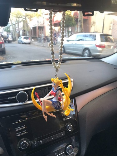 Cute Anime Girl Sailor Moon Usagi Tsukino Car Accessory Rearview Mirror Pendant - Picture 4 of 10