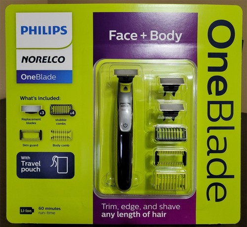 Philips Norelco OneBlade Face  Body Electric Trimmer &amp;amp;amp; Shaver QP263085 - NEW