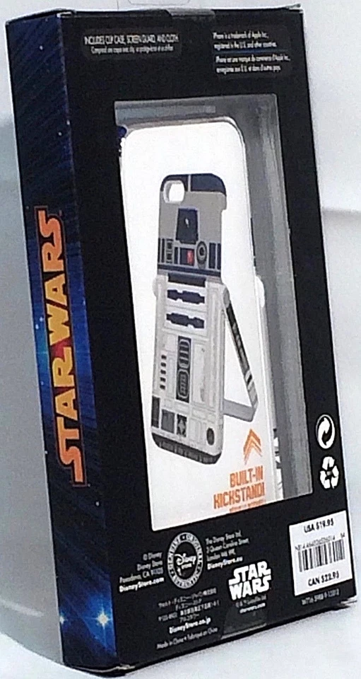 RARE STAR WARS R2D2 iPhone 5/5S CLIP CASE w KICKSTAND Disney Store EXCLUSIVE NIP - Image 4 of 4