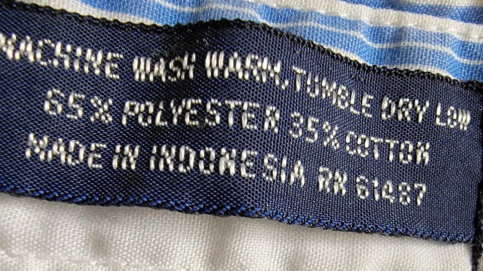 Camisa Blair Hombre Talla 16.5 32/33 Azul Blanco Rayas Foto 3 de 4