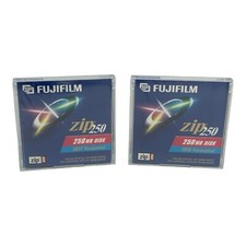 FujiFilm Zip 250 MB Disk IBM Formatted Lot Of 2 Brand New Factory Sealed