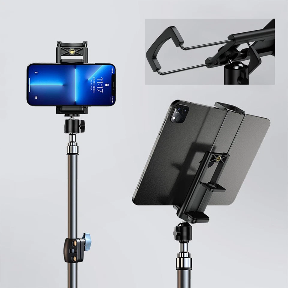 Suporte tripé de chão resistente 66,9"" ajustável para iPhone iPad Pro 7-11" - Imagem 2 de 4