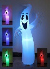 8 Foot Halloween Inflatable Ghost Garden Blowup Yard Decoration Color LED Lights