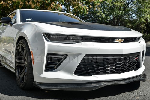 EOS For 16-Up Camaro | T6 Style CARBON FIBER Front Bumper Lower Splitter Lip - Picture 5 of 12