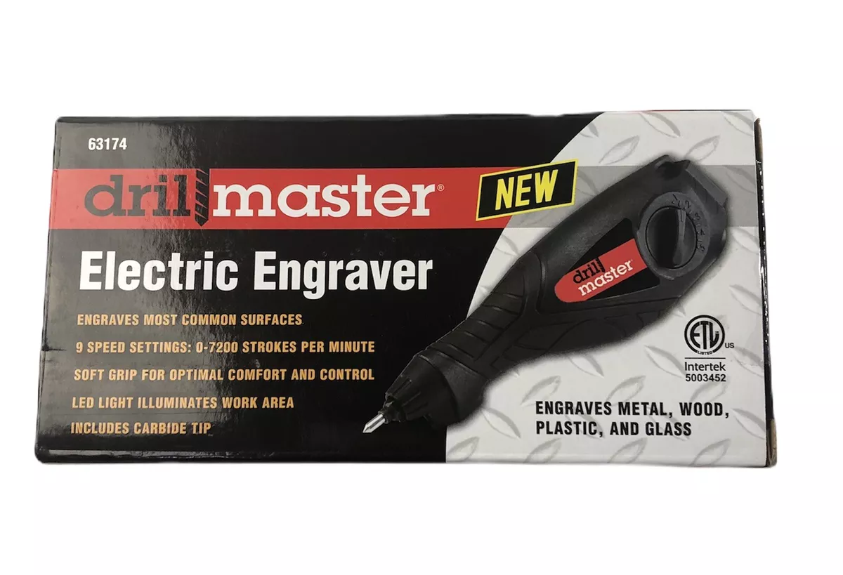 Drill Master Electric Engraver 9 Speed Settings Item 63174 120 Volts New