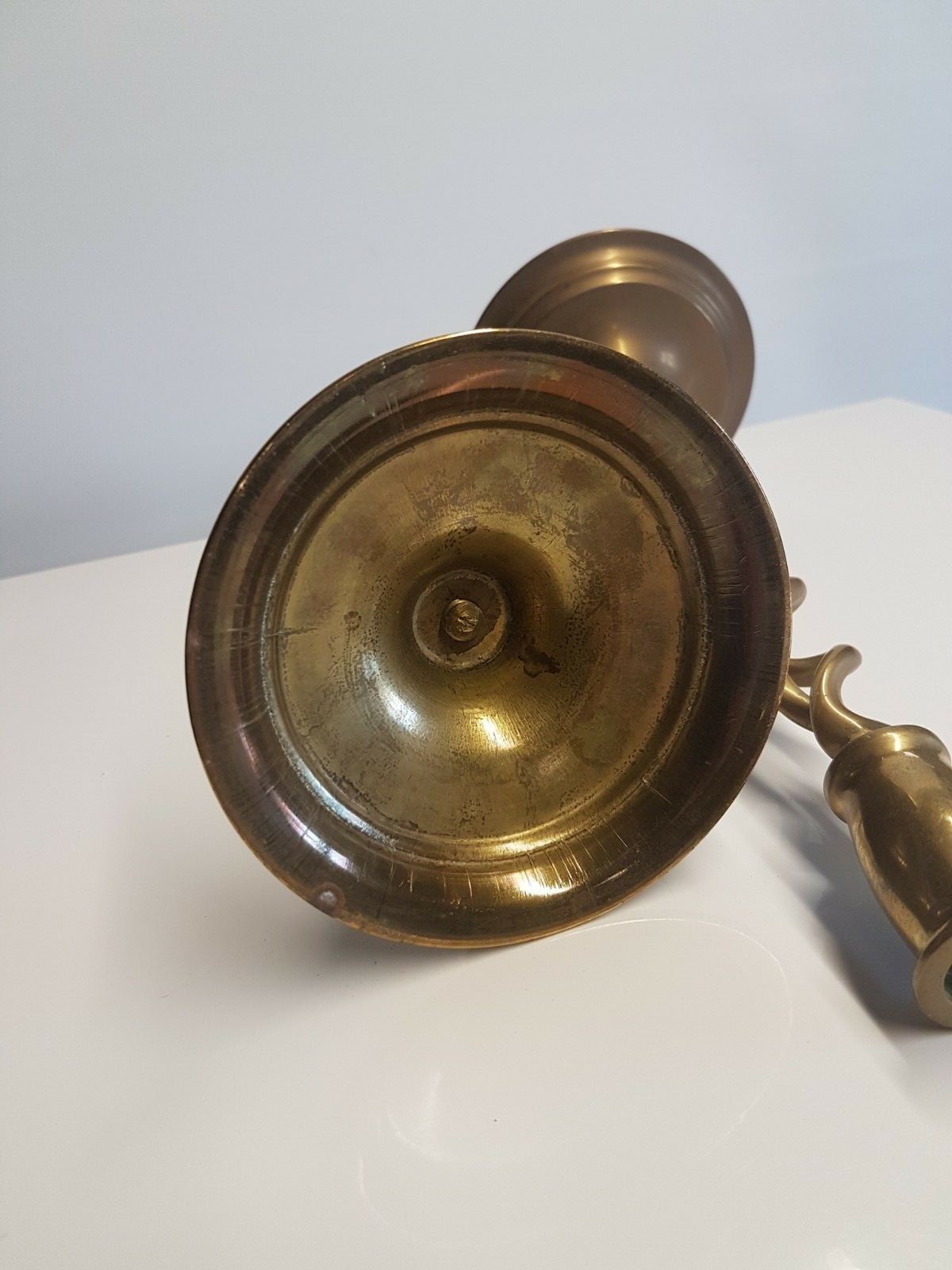 Vintage Pair of Brass Barley Twist Candlesticks eBay