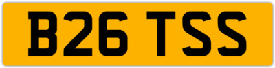   BRETS BRET BETT BETTS OLD 3x3 PRIVATE REGISTRATION CAR NUMBER PLATE B26 TSS
