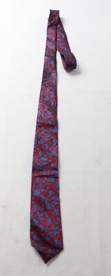 The Tie Maker by Taft Men's Paisley Silk Pointed Tie LC7 Red & Blue One Size